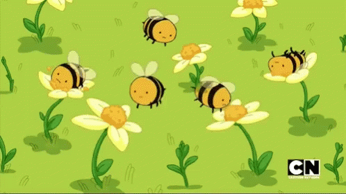Bees Pollen Pollination GIF - Bees Pollen Pollination Adventure Time GIFs