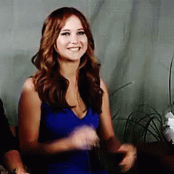 Jennifer Lawrence - Cutely Excited GIF - Jennifer Lawrence Happy Excited GIFs