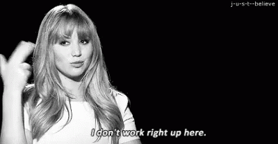 I Don'T Work Right Up Here GIF - Jennifer Lawrence Crazy GIFs