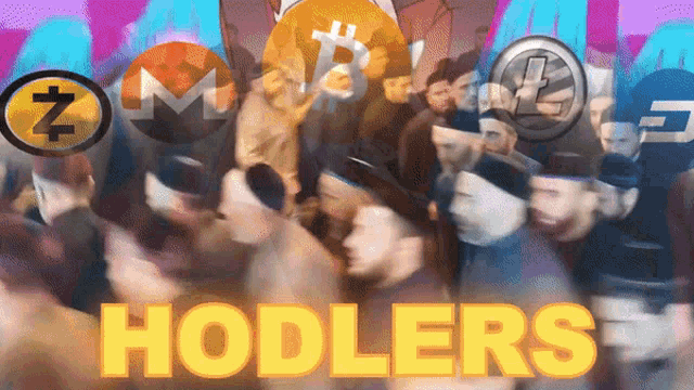a group of people standing in front of a sign that says hoddlers