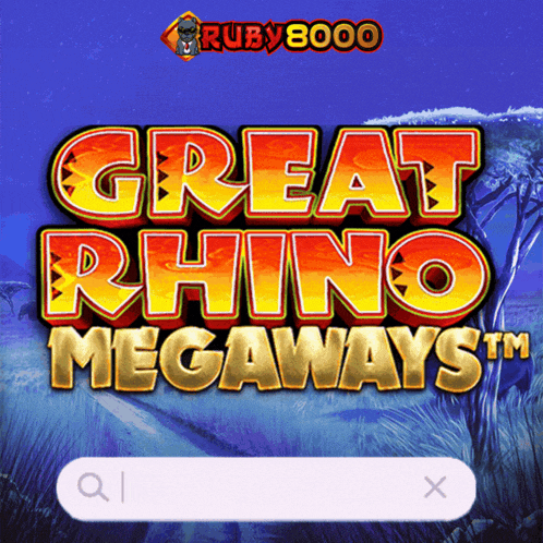 a game called great rhino megaways is being played by ruby8000