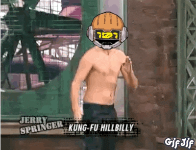 jerry springer kung-fu hillbilly is shown in a cartoon