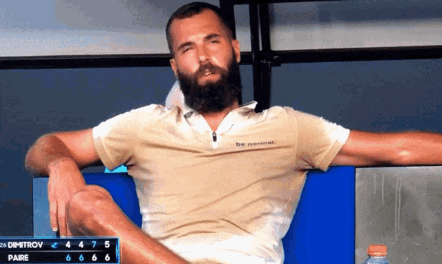 Benoit Paire Be Normal GIF - Benoit Paire Be Normal Chilling GIFs