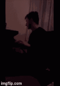 a blurred image of a person laying on a bed with the website imgflip.com visible in the corner