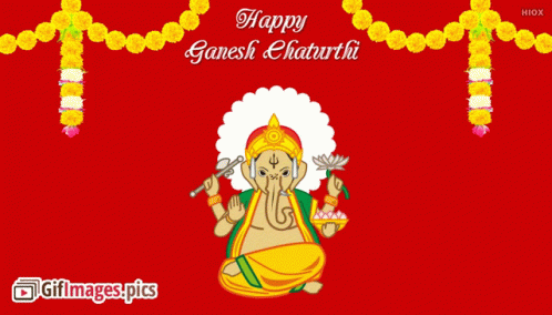Happy Ganesh Chaturthi Ganesha GIF