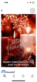 a christmas card with a candle and the words merry christmas to you and your family