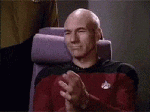 Excited Yay GIF - Excited Yay Patrick Stewart GIFs