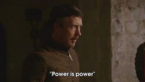 Cersi Reminds Petyr "Power Is Power" GIF - Game Of Thrones Cersei Petyr GIFs