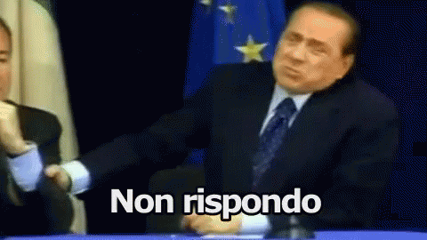 Non Rispondo Non Parlo Meglio Di No Berlusconi GIF - I Dont Reply I Dont Talk Better No GIFs