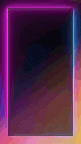 a square with a purple and blue glowing border on a dark background