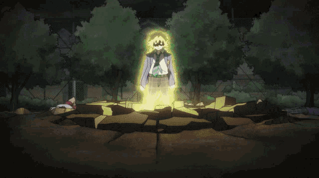 a cartoon of an explosion with a lot of rocks coming out of it