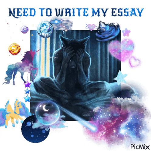 a picture of a wolf with the words need to write my essay