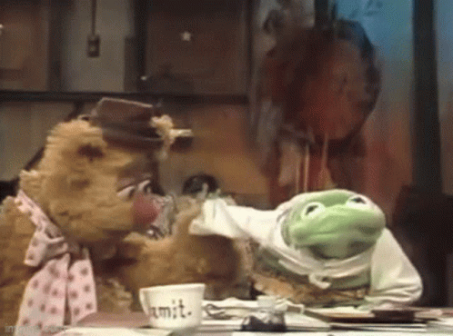 Muppets Kermit The Frog GIF - Muppets Kermit The Frog Fozzie Bear GIFs