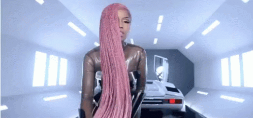 Nicki Minaj Moter Sport GIF - Nicki Minaj Moter Sport Hair Flip GIFs