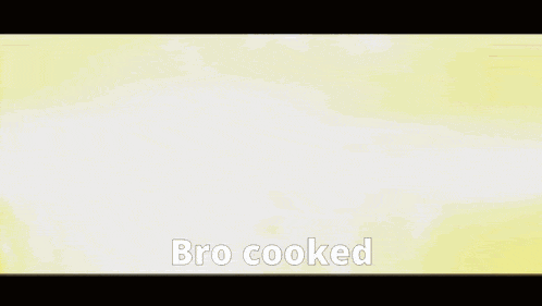 a cartoon of a man covering his face with his hands with the words bro cooked below him