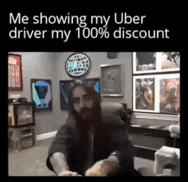 Discount Uber Discount GIF - Discount Uber Discount Moist Critical GIFs