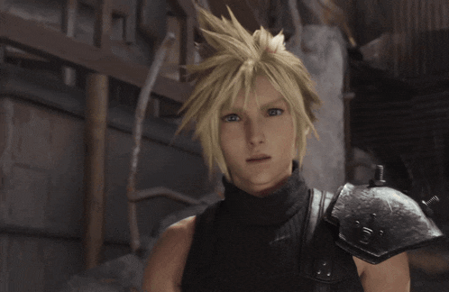 a man and a woman are standing next to each other in a video game scene
