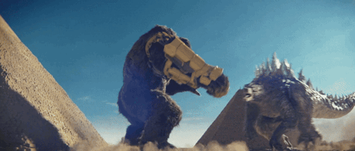 Godzilla Kong GIF - Godzilla Kong Godzilla X Kong The New Empire GIFs