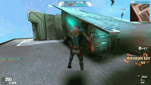 a video game is being played by a player named mikemmel kurt