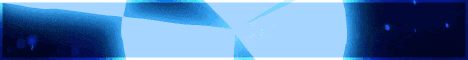 a blue background with a white border and a blue triangle in the middle