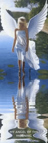 Fantasy Angel GIF - Fantasy Angel Walk On Water GIFs