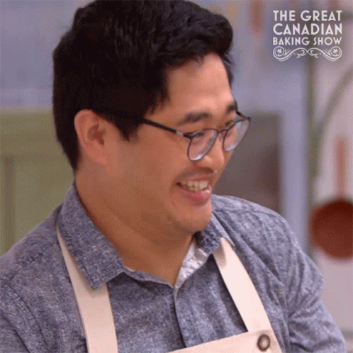 Laughing Stephen GIF - Laughing Stephen The Great Canadian Baking Show GIFs