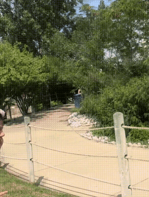 a man stands in front of a wooden fence
