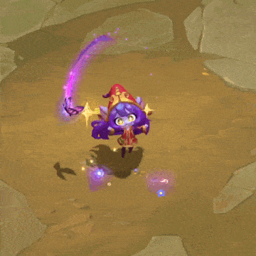 a purple glowing object is surrounded by other purple objects