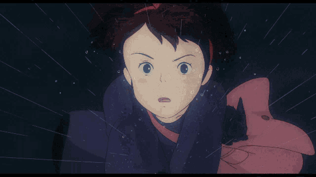 a close up of a cartoon character 's face with a surprised look on her face