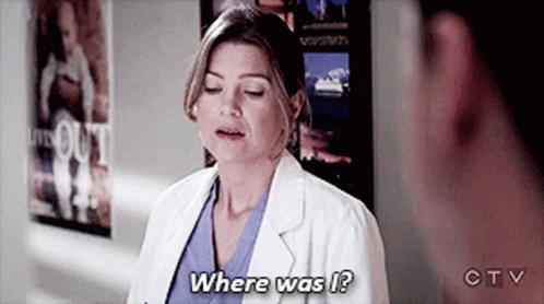 Greys Anatomy Meredith Grey GIF - Greys Anatomy Meredith Grey Where Was I GIFs