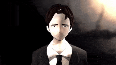a man in a suit and tie looks at the camera with a serious look on his face