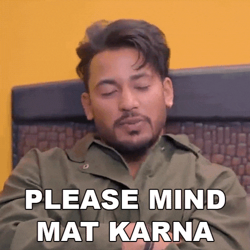 a man in a green jacket is making a funny face and says please mind mat karna