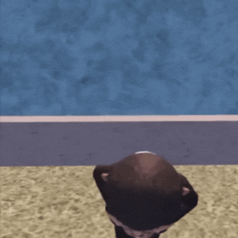 a monkey wearing a bikini and sunglasses is standing on a beach
