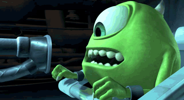 Monsters Inc Mike Wazowski GIF - Monsters Inc Mike Wazowski Vacuum GIFs