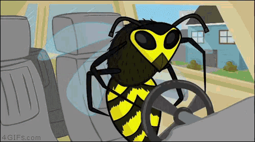 Wasp Driving A Car GIF - Wasp Driving Car GIFs