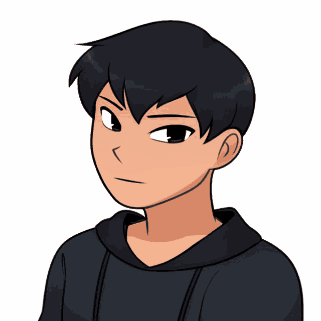 a cartoon drawing of a boy with the name sangled on the bottom