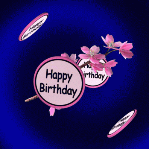 Cherry Blossom Happy Birthday GIF - Cherry Blossom Happy Birthday Birthday Greetings GIFs