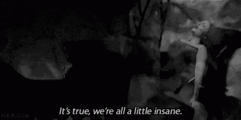 a black and white x-ray of a person 's stomach with the words it 's true
