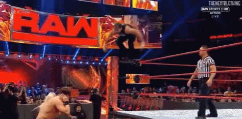 Dean Ambrose Wrestling GIF - Dean Ambrose Wrestling Diving GIFs