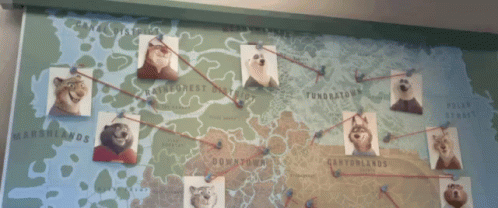 Tundra Town Map GIF - Zootopia Chart Connections GIFs