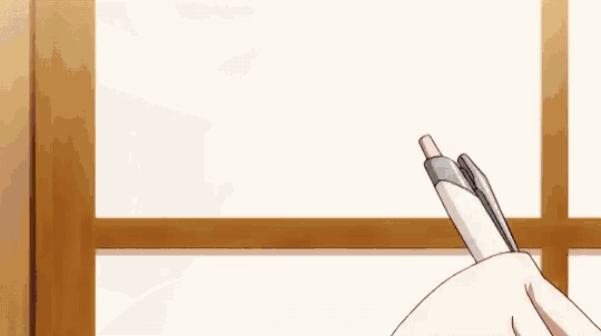a drawing of a desk with papers on it and a bookshelf behind it