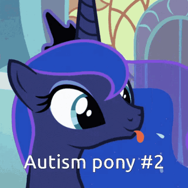 a picture of a pony with the words autism pony # 2