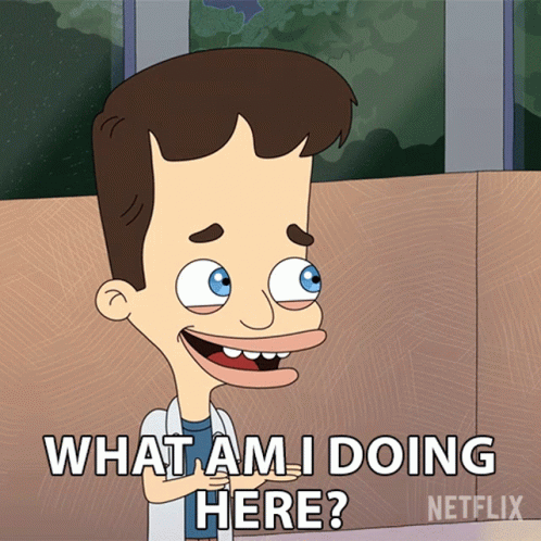 What Am I Doing Here Nick Birch GIF - What Am I Doing Here Nick Birch Big Mouth GIFs
