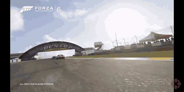 a video game called forza 6 is being played on an xbox one