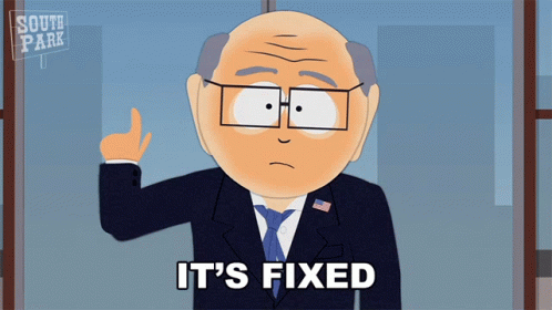 Its Fixed Mr Garrison GIF - Its Fixed Mr Garrison South Park GIFs
