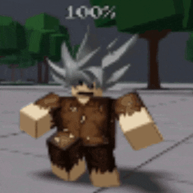 a cartoon character in a video game is walking on the ground .