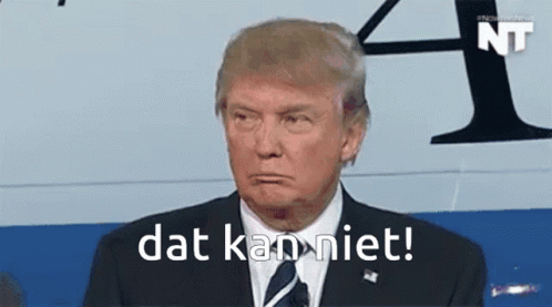 Kan Niet Trump GIF - Kan Niet Trump Dutch GIFs