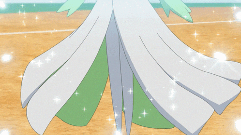 a close up of a cartoon character 's legs with a white and green skirt