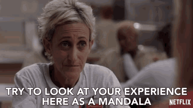 Try To Look At Your Experience Here As A Mandala Life Advice GIF - Try To Look At Your Experience Here As A Mandala Life Advice Be Patient GIFs