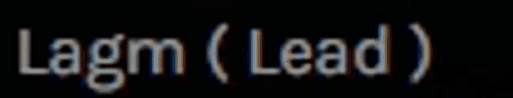 a blurred image of the word lagm lead